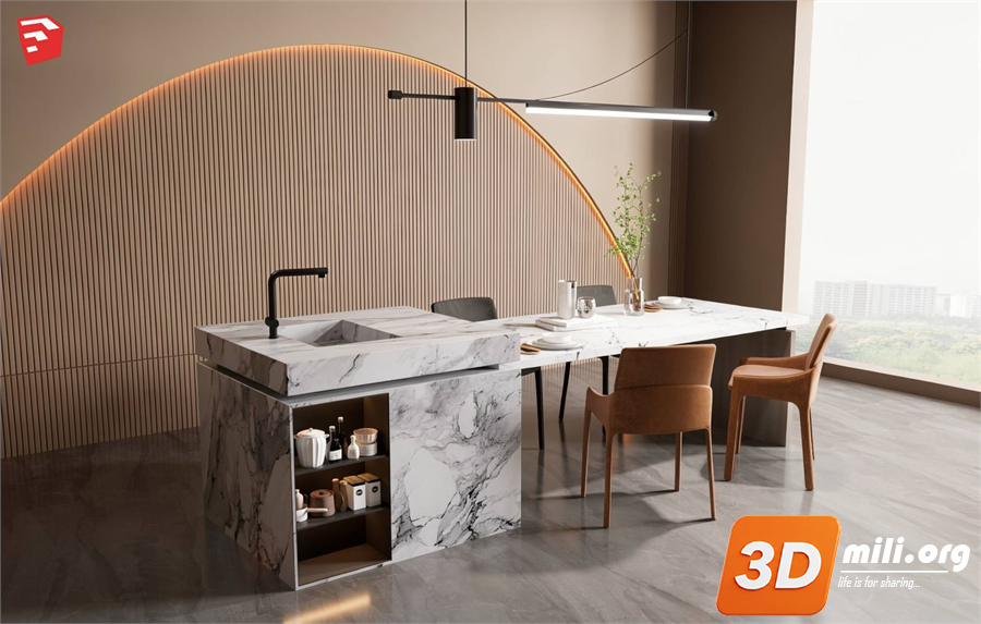 Kitchen island Skp Files